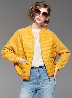 Fashion Winter Solid Color Short Slim Down Coat
