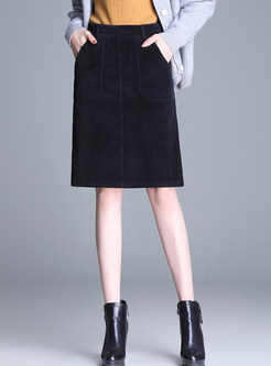 High Waist Fashion Easy-matching Bodycon Skirt