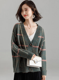 Autumn Easy-matching Knitted Buttoned Sweater
