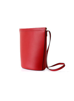 Fashion Brief All-matched Open-top Bucket Bag