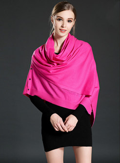 Woolen Jacquard Single-breasted Shawl scarf