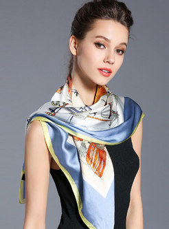 Large Silky Square Scarf