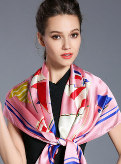 Fashion Print Silk Scarf