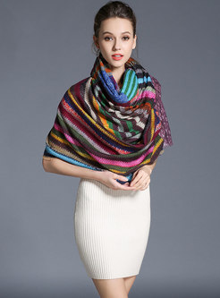 Stylish Winter Striped Woolen Scarf