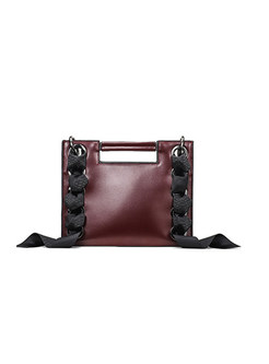 Fashion Genuine Leather Open-top Top Handle & Crossbody Bag