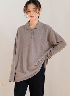 Casual Turn-down Collar All-matched Blouse