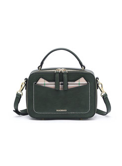 Army Green Vintage All-matched Top Handle Bag