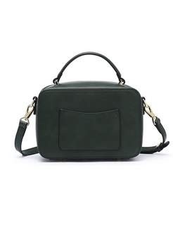Army Green Vintage All-matched Top Handle Bag