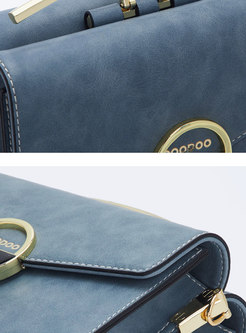 Stylish Blue Accordion-shape Easy-matching Crossbody Bag
