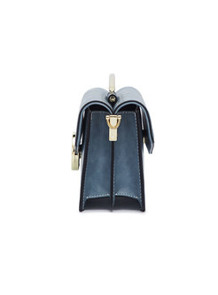 Stylish Blue Accordion-shape Easy-matching Crossbody Bag