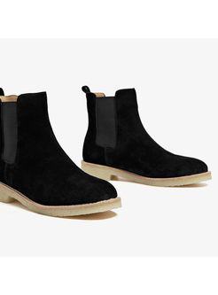  Women Daily Flat Heel Ankle Boots