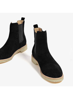  Women Daily Flat Heel Ankle Boots