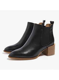 Brief Daily Chunky Heel Ankle Boots