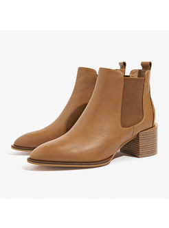 Brief Daily Chunky Heel Ankle Boots