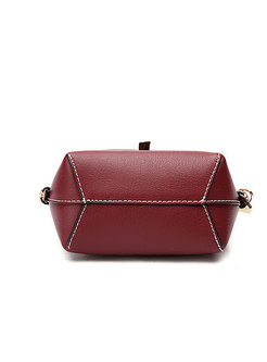 Chic Color-blocked Easy-matching Crossbody Bag