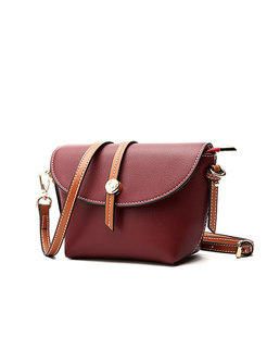 Chic Color-blocked Easy-matching Crossbody Bag