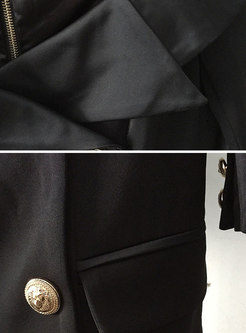 Trendy Black Slash Neck Off Shoulder Mini Dress