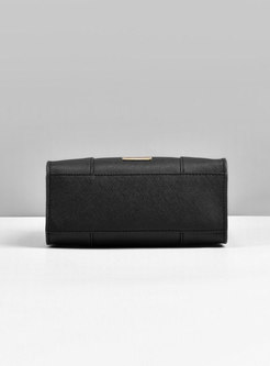 Stylish Black Cowhide Top Handle & Tote Bag
