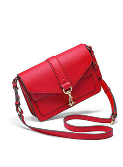 Trendy Red Envelope-shape Crossbody Bag