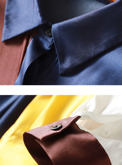Stylish Turn-down Collar Slim Silk Cardigan Top