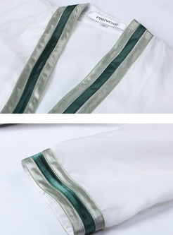 Vintage Three Quarters Sleeve Embroidered Shift Dress