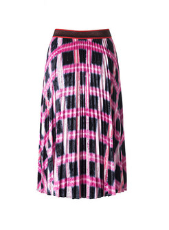 Fashion High Waist Irregular Plaid Skirt