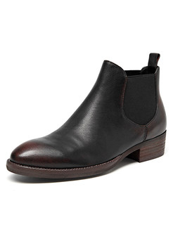 Spring/fall Genuine Leather Ankle Boots