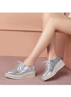 Casual Tied Leather Spring/Fall Daily Shoes