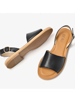 Leather Summer Casual Beach Sandals