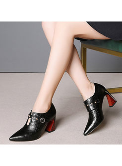 Color-blocked Hollow Out Spring/Fall Shoes