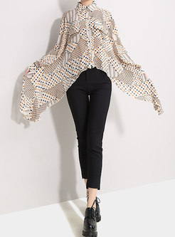 Chic Asymmetric Single-breasted Loose Blouse