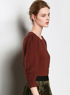 All-matched Lantern Sleeve Loose Sweater