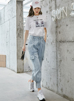 Casual All-matched Comfortable Loose Slim Jeans
