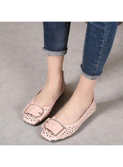 Casual Round Toe Hollow Out Daily Shoes