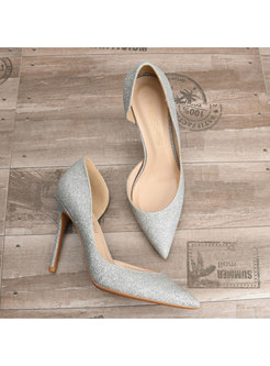 Chic Pointed Toe Sequins High Heel Shoes