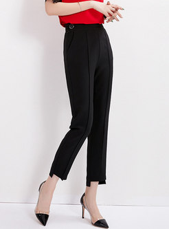 Solid Color All-matched Slim Pencil Pants