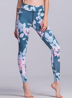 Stylish Print High Waist Tight Yoga Pants