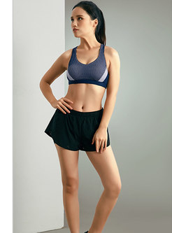 Brief Mesh Quick-drying Splicing Sports Bras