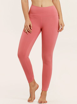Pure Color Scoop High Waist Tight Tracksuit