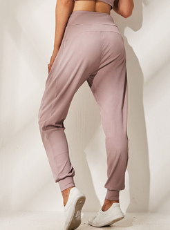 Casual Pure Color Loose Slim Yoga Sport Pants