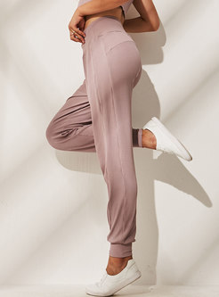 Casual Pure Color Loose Slim Yoga Sport Pants