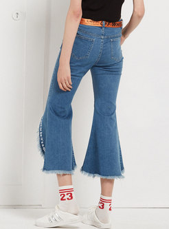 Vintage Split Rough Selvedge Flare Jeans
