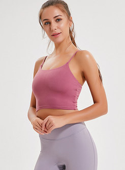 Brief Pink Slim Gathered Tight Top