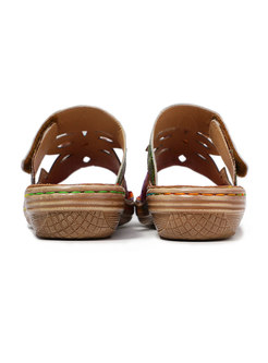 Fashion Hollow Out Pattern Flat Slippers