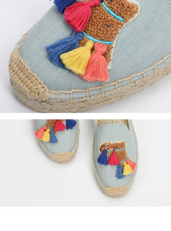 Chic Tassel Cute Breathable Casual Fisherman Shoes