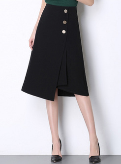 Anomalistic Solid Color Women's A-Line Skirts