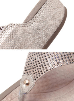 Casual Diamond Wedges Comfortable Beach Slippers