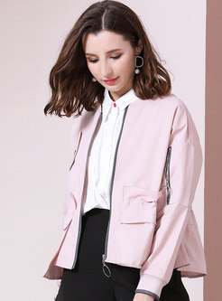 Solid Color Loose Short Thin Jacket