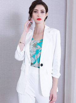 Pure Color All-matched Slim Blazer