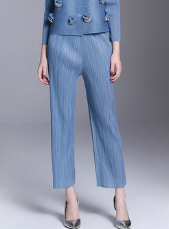 Casual All-matched Slim Wide Leg Pants